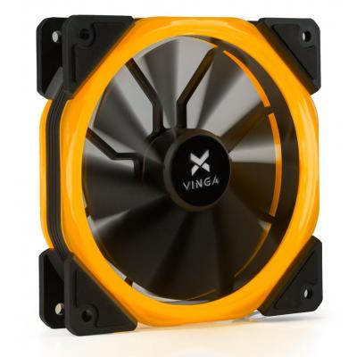 Кулер для корпуса Vinga LED fan-02 orange (U0300262)