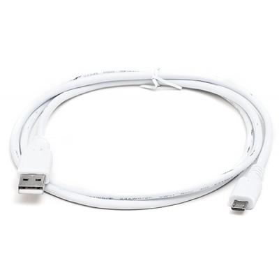 Дата кабель USB 2.0 AM to Micro 5P 1.0m Pro white REAL-EL (EL123500024) (U0358968)