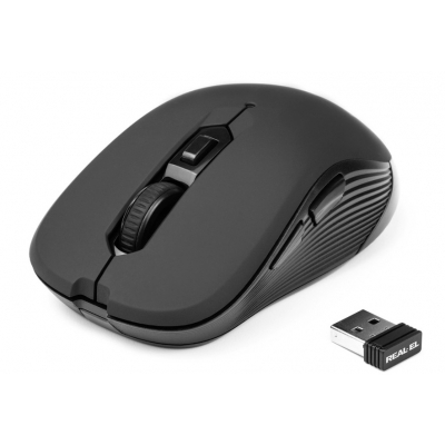 Мишка REAL-EL RM-330 Wireless Black (U0563770)