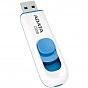 USB флеш накопичувач ADATA 64GB C008 White+Blue USB 2.0 (AC008-64G-RWE) (U0230292)