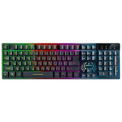 Клавіатура REAL-EL 7090 Comfort Backlit, black (U0308904)