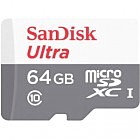 Карта пам'яті SanDisk 64GB microSD class 10 Ultra Light (SDSQUNR-064G-GN3MN)