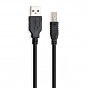 Кабель для принтера USB 2.0 AM/BM 1.8 m Vinga (VCPDCAMBM1.8BK) (U0310718)