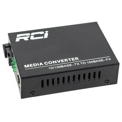 Медіаконвертер RCI 100M, 20km, SC, RJ45, Tx 1550nm, standart size metal case (RCI902W-FE-20-R) (U0371271)