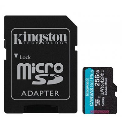 Карта пам'яті Kingston 256GB microSDXC class 10 UHS-I U3 A2 Canvas Go Plus (SDCG3/256GB) (U0429255)