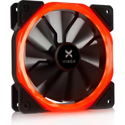 Кулер для корпуса Vinga LED fan-01 red (U0300253)