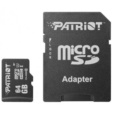 Карта пам'яті Patriot 64GB microSD class10 UHS-1 (PSF64GMCSDXC10) (U0142544)
