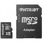 Карта пам'яті Patriot 64GB microSD class10 UHS-1 (PSF64GMCSDXC10)