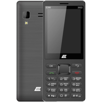 Мобільний телефон 2E E280 2022 Dual SIM Black (688130245210) (U0756300)