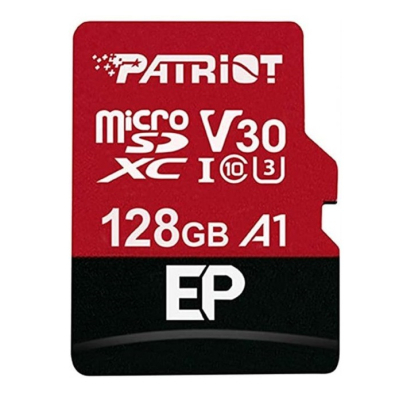 Карта пам'яті Patriot 128GB microSDXC class 10 UHS-I/U3 EP A1 (PEF128GEP31MCX) (U0654944)