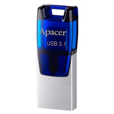 USB флеш накопитель Apacer 16GB AH179 Blue USB 3.1 OTG (AP16GAH179U-1) (U0265602)