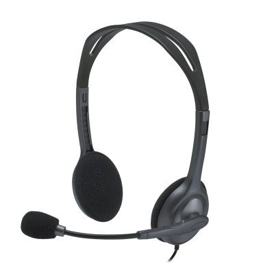Наушники Logitech H110 Stereo Headset with 2*3pin jacks (981-000271) (S0006329)