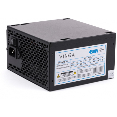 Блок живлення Vinga 450W ОЕМ (PSU-450-12) (U0240455)