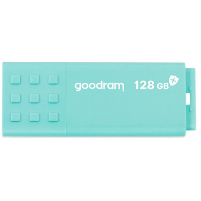 USB флеш накопичувач Goodram 128GB UME3 Care Green USB 3.2 (UME3-1280CRR11) (U0605172)
