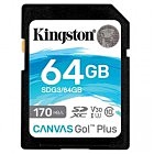 Карта пам'яті Kingston 64GB SDXC class 10 UHS-I U3 Canvas Go Plus (SDG3/64GB)