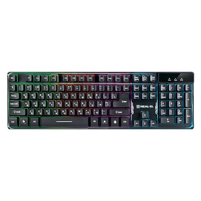 Клавіатура REAL-EL 8700 Gaming Backlit, black (U0211090)