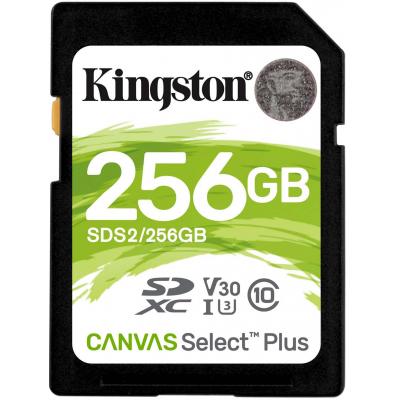 Карта пам'яті Kingston 256GB SDXC class 10 UHS-I U3 Canvas Select Plus (SDS2/256GB) (U0422000)