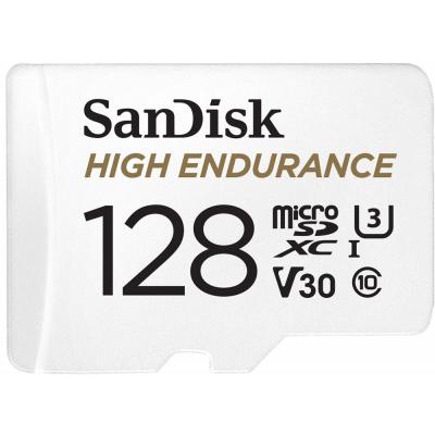 Карта пам'яті SanDisk 128GB microSDXC class 10 UHS-I U3 V30 High Endurance (SDSQQNR-128G-GN6IA) (U0396248)