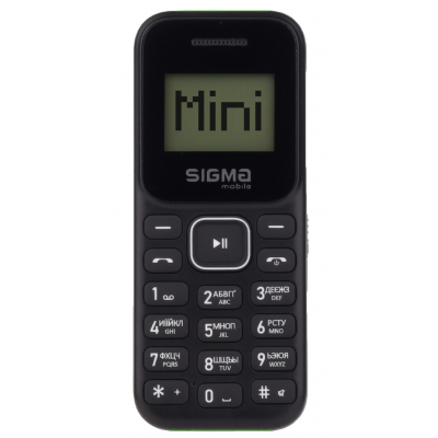 Мобильный телефон Sigma X-style 14 MINI Black-Green (4827798120729) (U0591617)