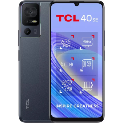 Мобільний телефон TCL 40 SE (T610K2) 6/256GB Dark Grey (T610K2-2ALCPB12) (U0832186)