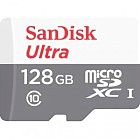 Карта пам'яті SanDisk 128GB microSD class 10 Ultra Light (SDSQUNR-128G-GN6MN)