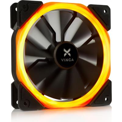 Кулер для корпуса Vinga LED fan-01 orange (U0300256)