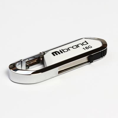 USB флеш накопичувач Mibrand 16GB Aligator White USB 2.0 (MI2.0/AL16U7W) (U0534497)