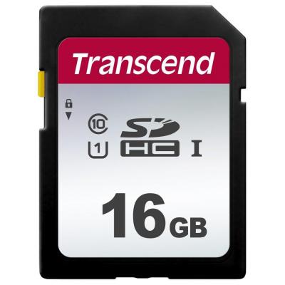 Карта пам'яті Transcend 16GB SDHC class 10 UHS-I U1 (TS16GSDC300S) (U0309096)