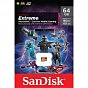 Карта пам'яті SanDisk 64GB microSDXC UHS-I U3 V30 A2 Extreme (SDSQXAH-064G-GN6GN) (U0722215)