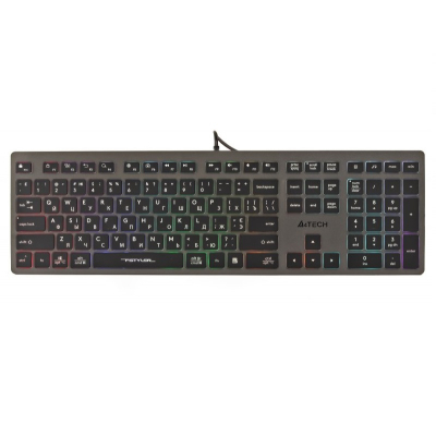 Клавіатура A4Tech FX60 USB Grey Neon backlit (U0744615)