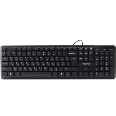 Клавіатура Maxxter KBM-U01-UA USB Black (KBM-U01-UA) (U0797996)