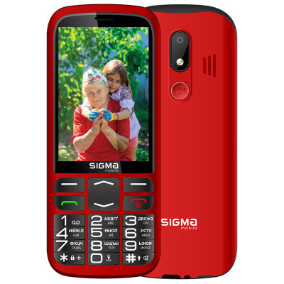 Мобильный телефон Sigma Comfort 50 Optima Type-C Red (4827798122327) (U0814211)