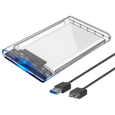 Кишеня зовнішня Dynamode 2.5» SATA HDD/SSD USB 3.0 Transparent (DM-CAD-25316) (U0865453)