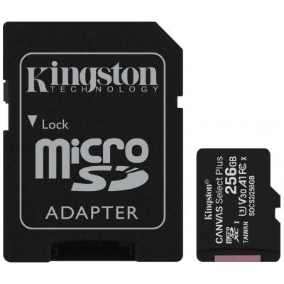 Карта пам'яті Kingston 256GB microSD class 10 A1 Canvas Select Plus (SDCS2/256GB) (U0396243)