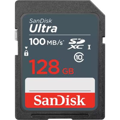 Карта пам'яті SanDisk 128GB SDXC class 10 UHS-1 (SDSDUNR-128G-GN3IN) (U0519955)