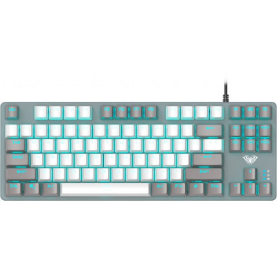 Клавіатура Aula F3287 Keycap KRGD Blue USB UA Grey/White (6948391240954) (U0826115)
