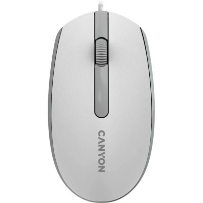 Мышка Canyon M-10 USB White Grey (CNE-CMS10WG) (U0895707)