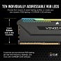 Модуль памяти для компьютера DDR4 32GB (2x16GB) 3600 MHz Vengeance RGB PRO SL Black Corsair (CMH32GX4M2D3600C18) (U0614018)