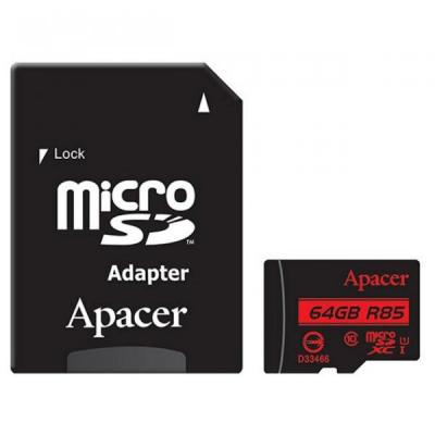 Карта пам'яті Apacer 64GB microSDXC class 10 UHS-I U1 (AP64GMCSX10U5-R) (U0259610)