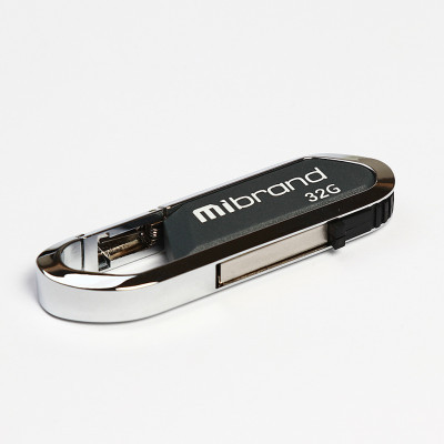 USB флеш накопичувач Mibrand 32GB Aligator Grey USB 2.0 (MI2.0/AL32U7G) (U0534500)