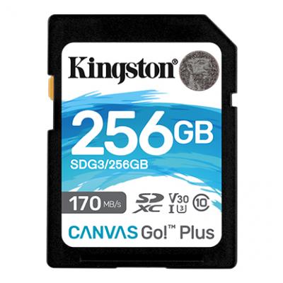Карта пам'яті Kingston 256GB SDXC class 10 UHS-I U3 Canvas Go Plus (SDG3/256GB) (U0429257)
