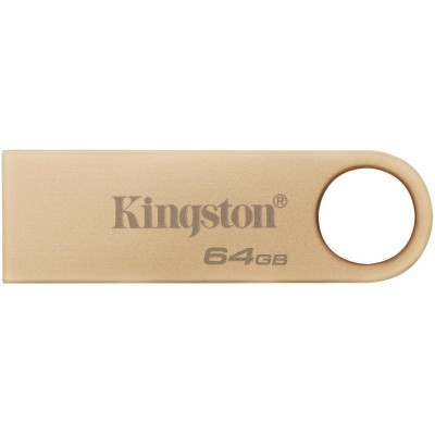 USB флеш накопичувач Kingston 64GB DataTraveler SE9 G3 Gold USB 3.2 (DTSE9G3/64GB) (U0911697)