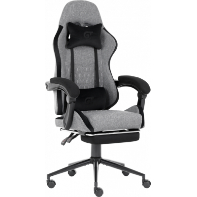 Крісло ігрове GT Racer X-2324 Gray/Black (X-2324 Fabric Gray/Black Suede) (U0835754)