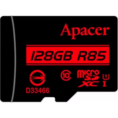Карта пам'яті Apacer 128GB microSDXC class 10 UHS-I (AP128GMCSX10U5-RA) (U0911687)