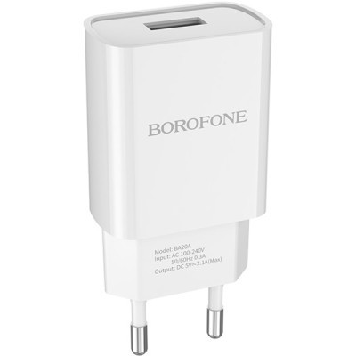 Зарядное устройство BOROFONE BA20A Sharp charger set(Lightning) White (BA20AW) (U0879831)