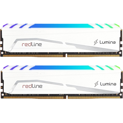 Модуль памяти для компьютера DDR5 32GB (2x16GB) 6800 MHz Redline RGB White Mushkin (MLB5C680CKKP16GX2) (U0872017)