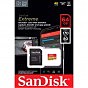 Карта памяти SanDisk 64GB microSD class 10 UHS-I Extreme For Action Cams and Dro (SDSQXAH-064G-GN6AA) (U0862786)