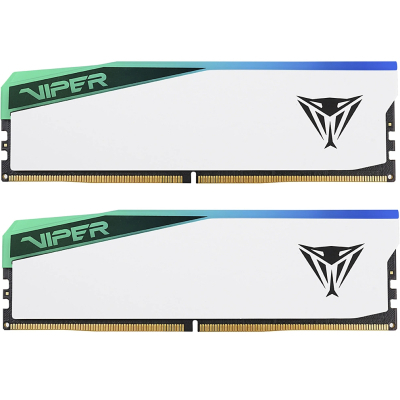 Модуль памяти для компьютера DDR5 64GB (2x32GB) 6200 MHz Viper Elite 5 RGB Patriot (PVER564G62C42KW) (U0883769)