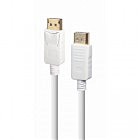 Кабель мультимедийный DisplayPort to DisplayPort 1.8m V1.2 Cablexpert (CC-DP2-6-W)