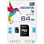 Карта памяти ADATA 64GB microSD class 10 UHS-I A1 Premier (AUSDX64GUICL10A1-RA1) (U0278282)